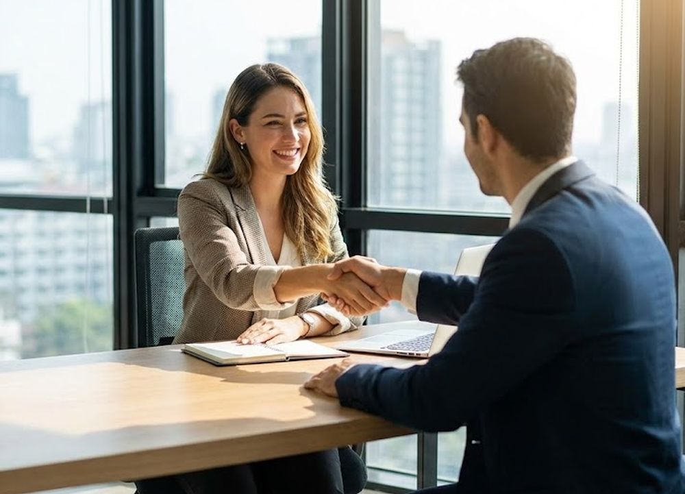 Business owner securing an unsecured business loan without collateral