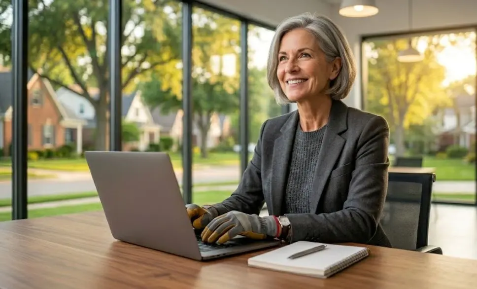 Early-stage startup owner at a desk exploring business loan options with no revenue