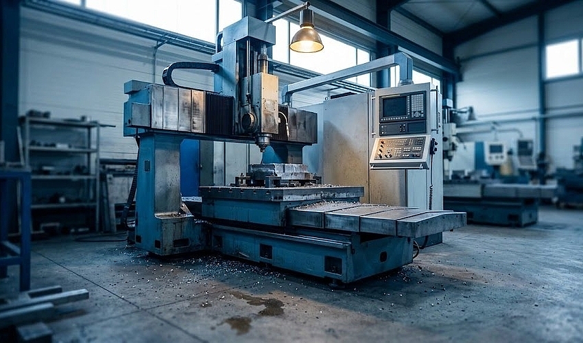 Workshop machine representing an equipment sale leaseback releasing capital