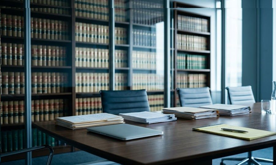 Law Firm Business Loans: Financing Options for Law Firms Law office conference table with legal documents, representing law firm financing.