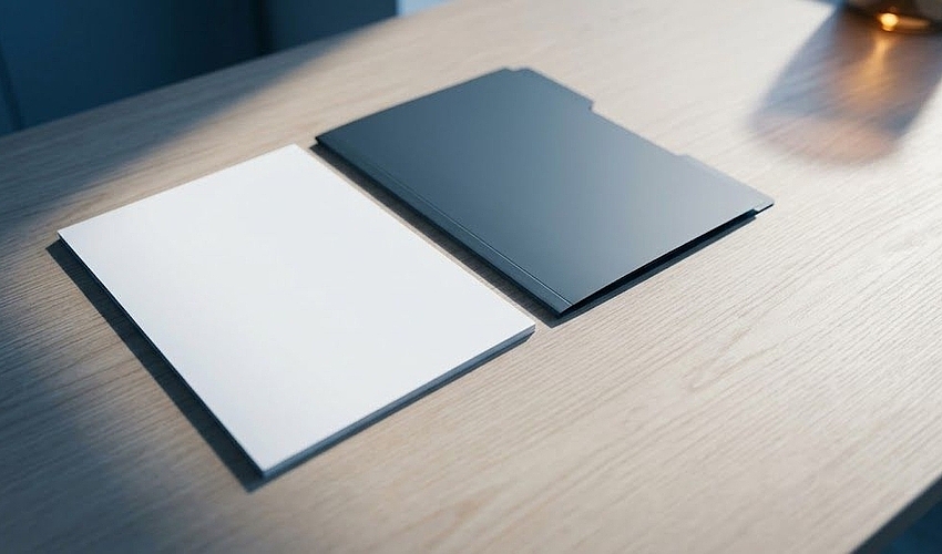 A single document set apart on a desk representing single invoice factoring of one receivable